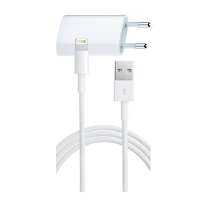 Lightning to USB Cable + USB Power Adapter - Paket